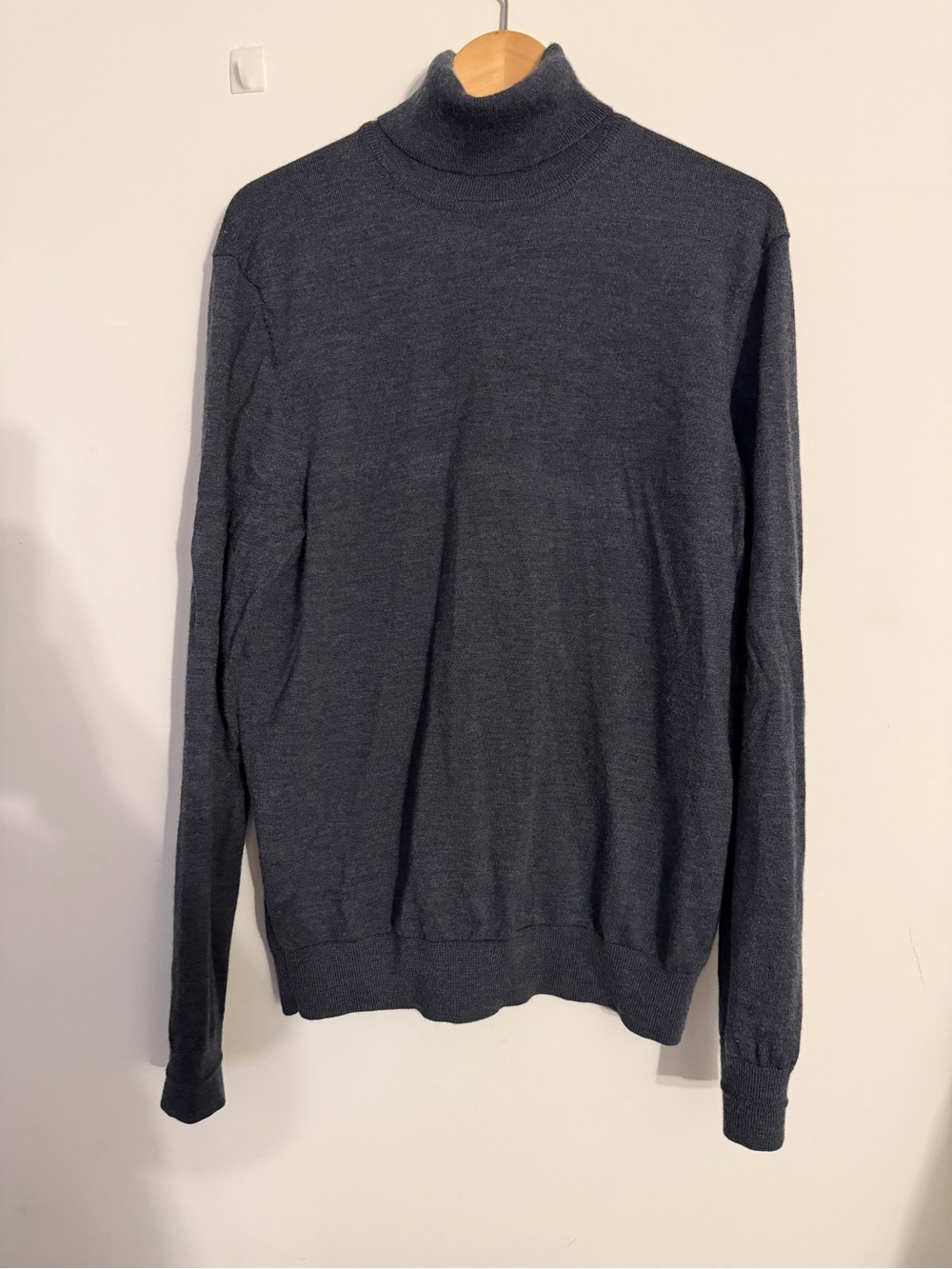 Kit and Ace Men's Charcoal Turtleneck Sweater
